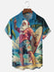 Men's Christmas Funny Graphic Short Sleeve Hawaiian Shirt